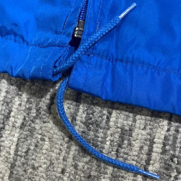 Vintage Eddie Bauer Men's Medium Blue Nylon Windbreaker‎ Parka Jacket Coat - Picture 5 of 6